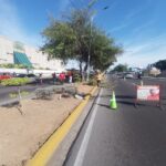 Avanzan trabajos de la Alcaldía de Maracaibo para adecuar paso peatonal en Galerías Mall.